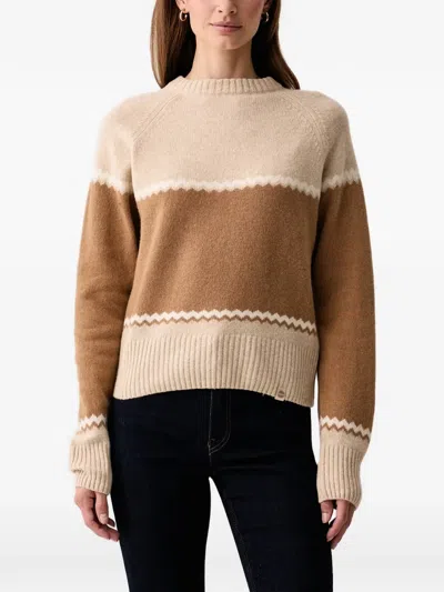 Colmar Zigzag-pattern Raglan-sleeve Sweater In Multi