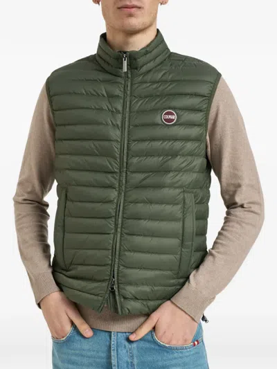 Colmar Zip Quilted Jacket In Green