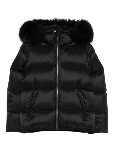 Colmar Kids' Zip-up Padded Jacket In Black