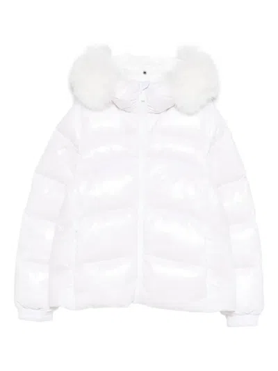 Colmar Kids' Zip-up Padded Jacket In White