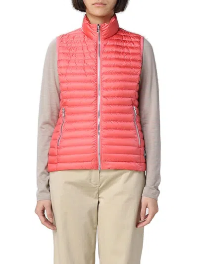 Colmar Zipped Quilted Gilet In Red