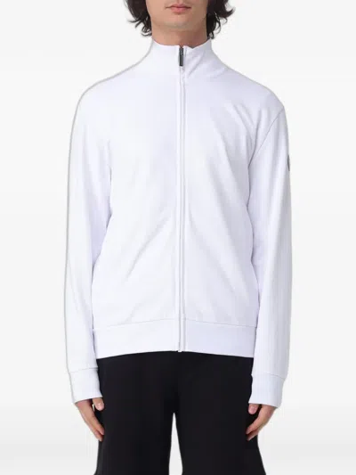 Colmar Zip-up Logo-patch Hoodie In White