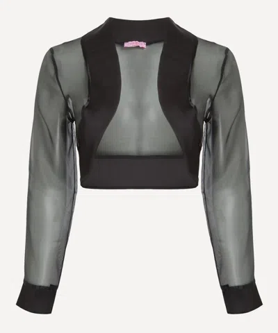 Coloma's Women's Juls Black Organza Jacket