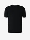 Colombo Cashmere-silk T-shirt In Black