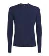 Colombo Cashmere Crew-neck Sweater In Blue