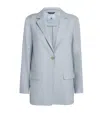 Colombo Cashmere Featherweight Blazer In Blue