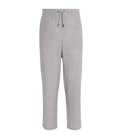 Colombo Cashmere Fleece Trousers In Gray