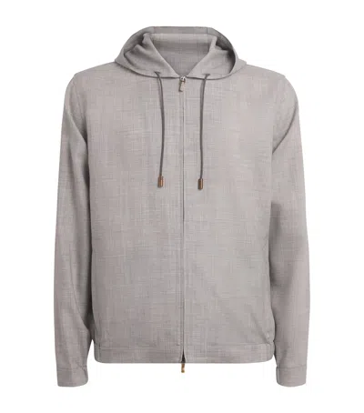 Colombo Cashmere Hoodie In Gray