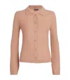 Colombo Cashmere Open-work Cardigan In Pink