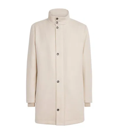 Colombo Cashmere Overcoat In Neutral