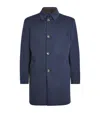 Colombo Cashmere Overcoat In Blue