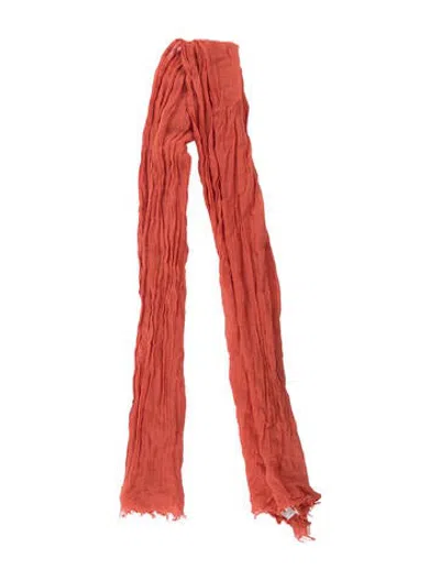 Pre-owned Colombo Cashmere Scarf In Orange