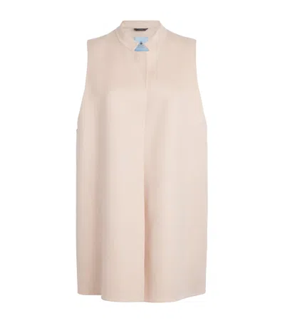 Colombo Cashmere-silk Gilet In Pink