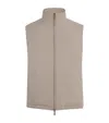 Colombo Cashmere-silk-lined Gilet In Neutral