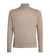 Colombo Cashmere-silk Mock-neck Sweater In Blue