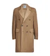 Colombo Cashmere-silk Overcoat In Brown