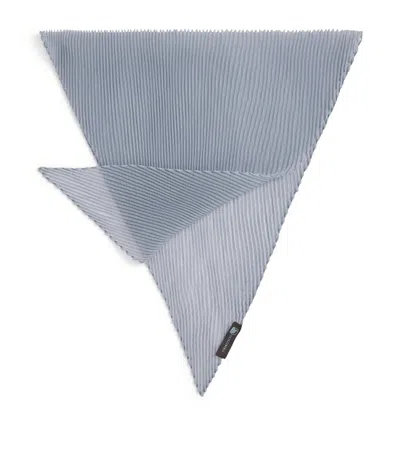 Colombo Cashmere-silk Plissé Scarf In Brown