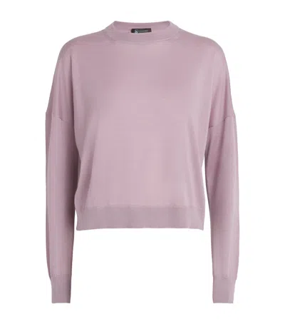 Colombo Cashmere-silk Sweater In Purple