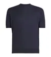 Colombo Cashmere-silk T-shirt In Blue