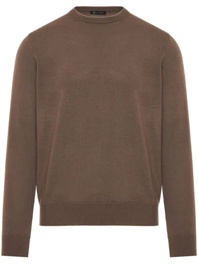 Colombo Cashmere Jumper In Brown