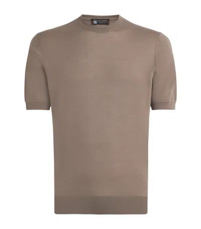 Colombo Cashmere T-shirt In Brown