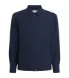 Colombo Cashmere Zip Overshirt In Blue