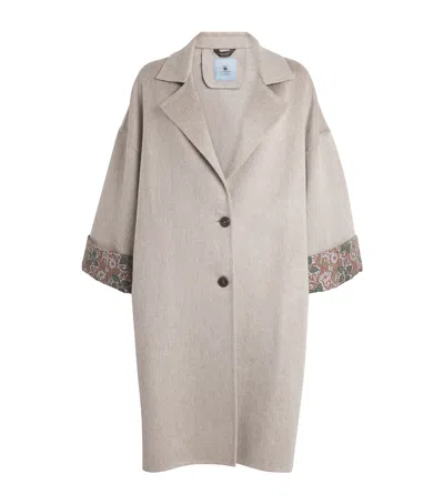 Colombo Cashmere-blend Trench Coat In Neutral