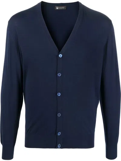 Colombo Dark Blue Kid Wool Botton