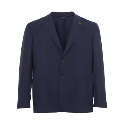 Colombo Elegant Blue Cashmere Jacket For Men