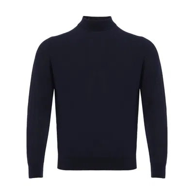 Colombo Blue Silk And Cashmere Sweater