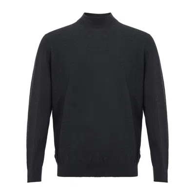 Colombo Elegant Gray Cashmere Sweater For Men