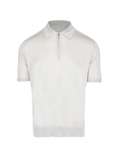 Colombo Half-zip Polo Shirt In Neutral