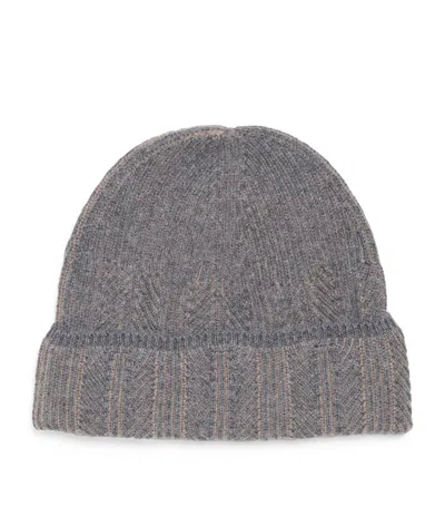 Colombo Kid Cashmere Beanie In Gray
