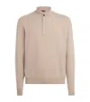 Colombo Kid Cashmere Buttoned Sweater In Neutral