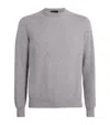 Colombo Kid Cashmere Crew-neck Sweater In Gray
