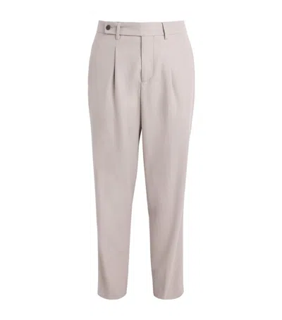 Colombo Kid Cashmere Straight Trousers In Brown