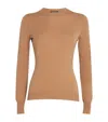 Colombo Kid Wool Crew-neck Sweater In Brown
