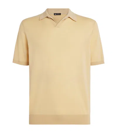 Colombo Kid Wool Polo Shirt In Neutral