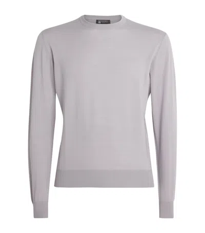 Colombo Kid Wool Sweater In Gray