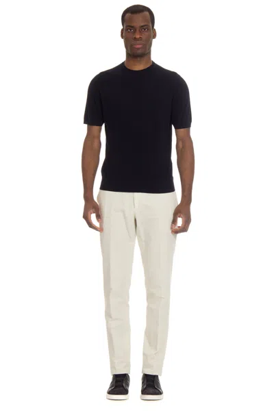 Colombo Luxury Kid Wool 12.8 Micron T-shirt In Black