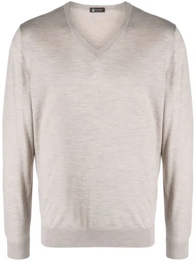 Colombo Ma00058256ja  V Neck Sweater In Neutral