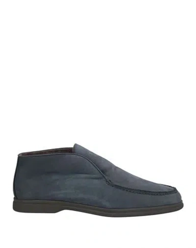 Colombo Man Ankle Boots Navy Size 9 Cow Leather