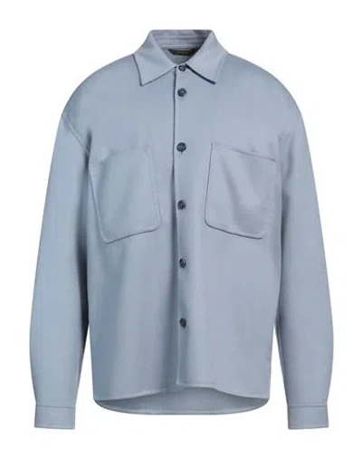 Colombo Man Shirt Light Blue Size 42 Cashmere