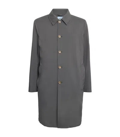 Colombo Mid-length Raincoat In Grey