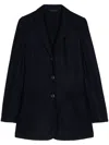Colombo Notched-lapel Single-breasted Blazer In Blue