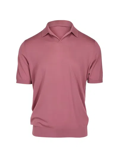 Colombo Short-sleeve Polo Shirt In Pink