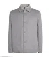 Colombo Silk-cashmere Hybrid Jacket In Gray