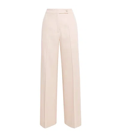 Colombo Silk-cashmere Wide-leg Trousers In Pink