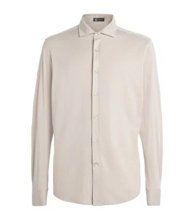 Colombo Silk-cotton Shirt In Neutral