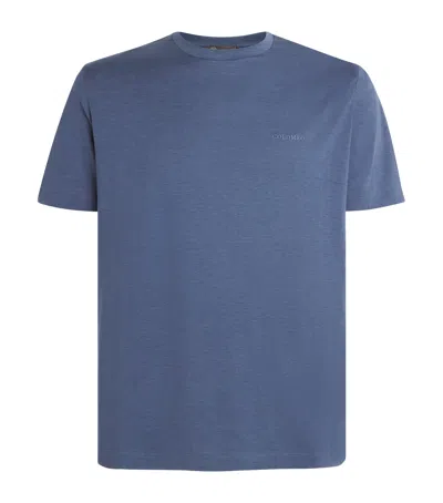 Colombo Silk-cotton T-shirt In Blue